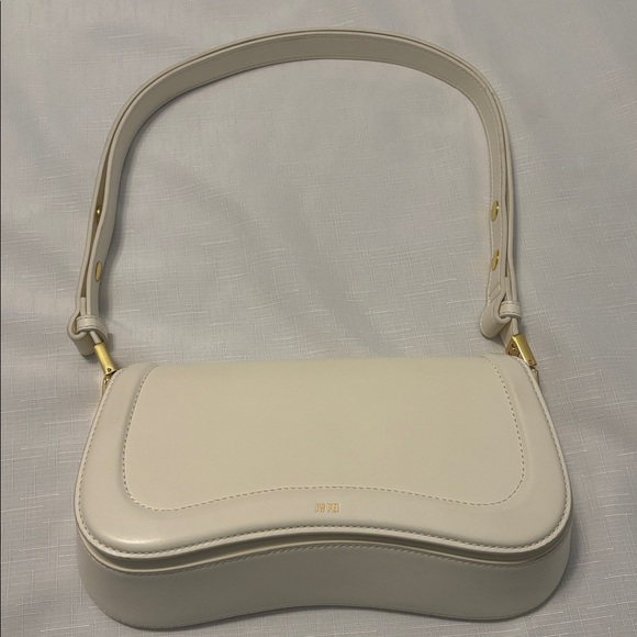 JW PEI Handbags - JW PEI Ivory Adjustable Strap Joy Shoulder Bag Handbag Structural vegan leather
